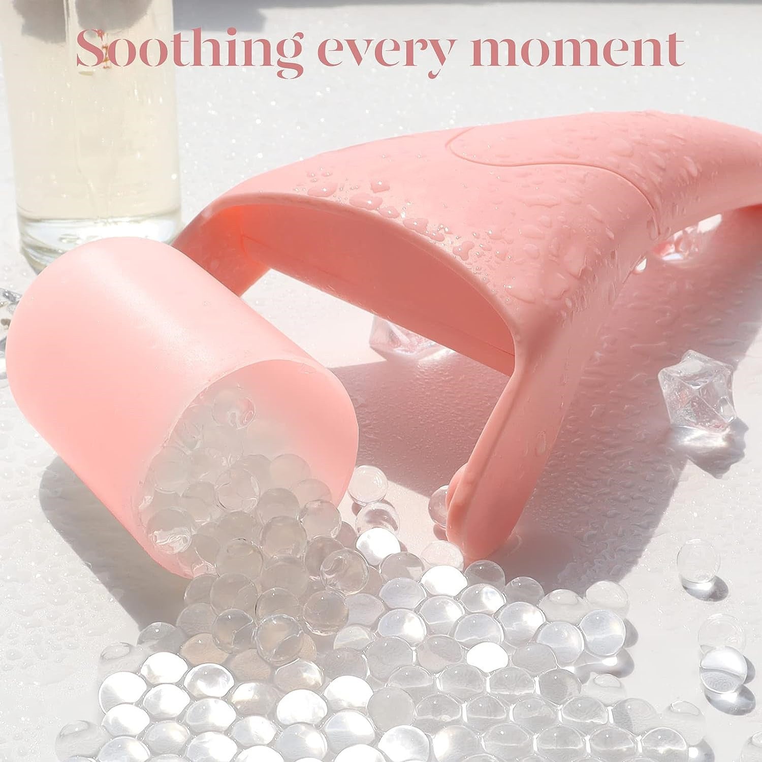 Ice Roller Facial Massager – Reduce Puffiness, Soothe Skin & Boost Natural Glow