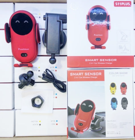 Smart Auto-Clamp Wireless Car Charger Mount