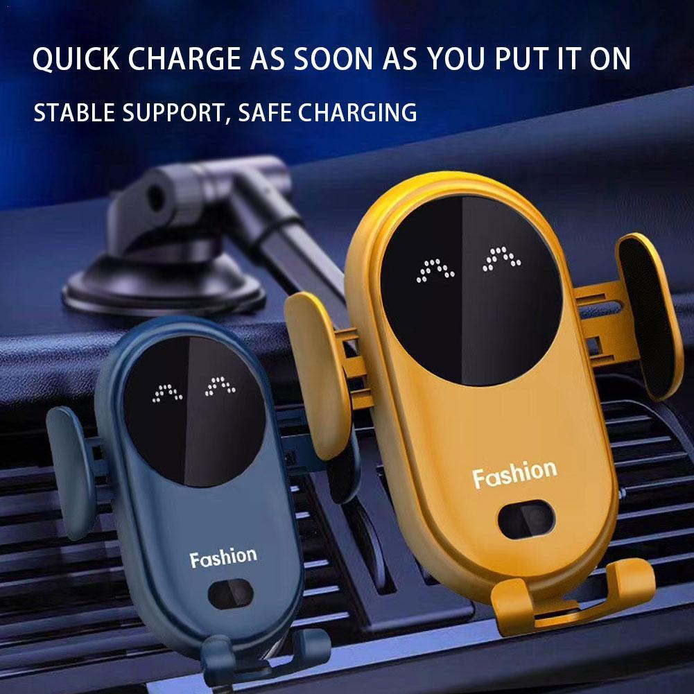 Smart Auto-Clamp Wireless Car Charger Mount