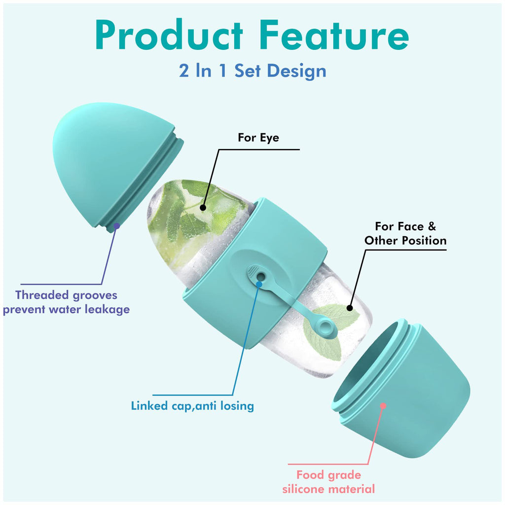 Ice Face Roller for Puffy Eyes & Skin – Instantly Depuff, Tighten & Refresh Your Glow