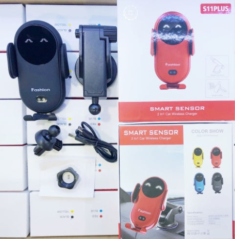 Smart Auto-Clamp Wireless Car Charger Mount