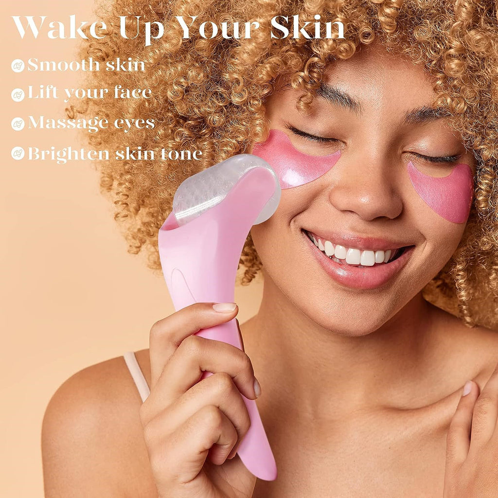 Ice Roller Facial Massager – Reduce Puffiness, Soothe Skin & Boost Natural Glow