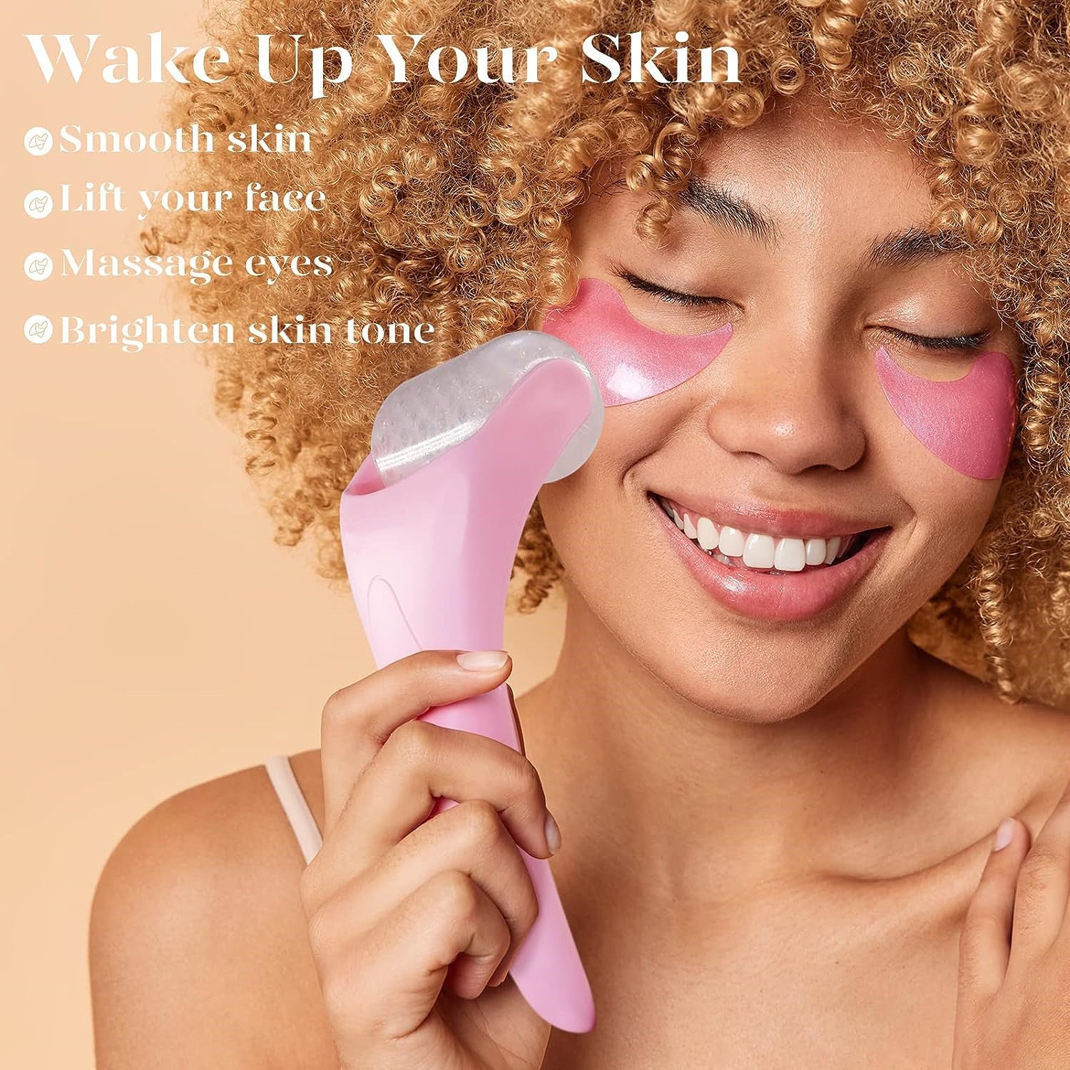 Ice Roller Facial Massager – Reduce Puffiness, Soothe Skin & Boost Natural Glow